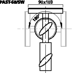 PAST-68/SW Stativadapter Drawing 400