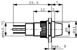 RAFI-1.66.001.026/0000 Lampefatning UDEN frontglas for W2x4..6d