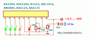 BA6124 Led level meter driver SIP-9