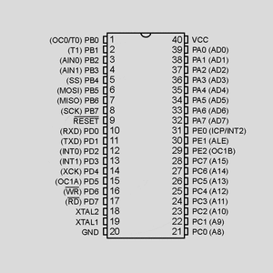 ATMEGA168P-20AU MC 8bit 2,7V 16kB Flash 20MHz TQFP32 ATMEGA8515_PU