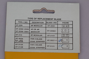 HT-3121 Replacement Blades 2x3pcs. for AWZ312B Coax Stripper