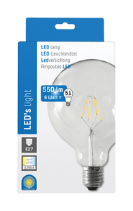 N-SHA-00600443 LED Filament G125 620Lm