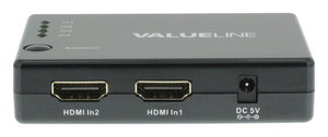 N-VLVSW3404 HDMI Switch 4x HDMI Input - HDMI Output Black