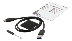 MAP-GD47C Ekstern harddiskkasse, 2,5" SATA 3.0 USB 3.1 USB-C Sort