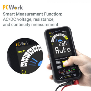 PCW03A PCWork PCW03A Digital Multimeter, True RMS - Temperatumåler Temperaturmåling Temperaturføler