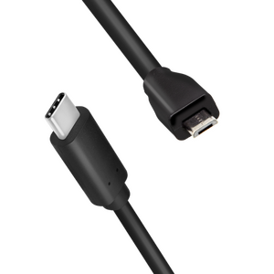 CU0196 USB 2.0 Type-C cable, C/M to Micro-USB/M, black, 0.5 m