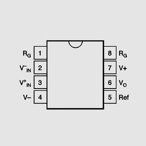 INA121P Instr-Amp G:1-10000 &gt;96dB DIP8 INA111AP