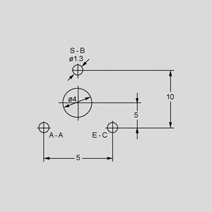 CA9VK001 Trimmer Top Adjust P5/10 1K Pin Board and Terminal