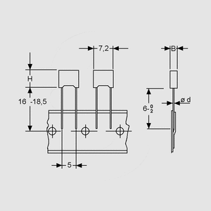 C82NF470 MKT Capacitor 470nF 63V 10% P5 R82 Tape Dimensions