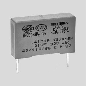 CFY4,7NF41 MKT Capacitor Y2 4,7nF 300V P10 CFY_NF41