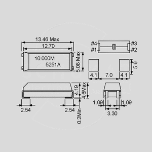 QMIM011,059-SMD SMD Crystal 11.059.200Hz QMIM_-SMD