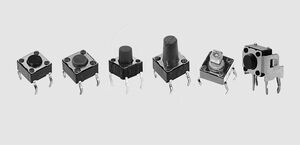 DTS65K Tact Switch PC Horizontal 9,5mm 1N DTS61N, DTS62N, DTS63N, DTS65N, DTS644N, DTSA62N