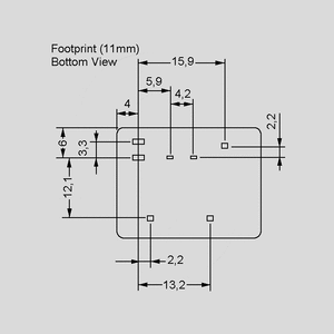 FRA2C-2-DC12V High Current Relay SPDT 30A 12V 90R Open Pin Board