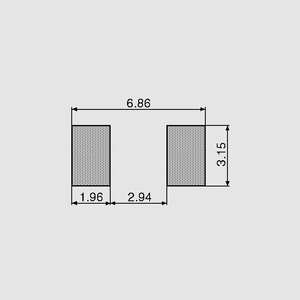 ESF3,0-SMD SMD Fuse Quick-acting 3,0A Recommended Pad Layout