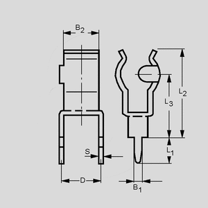 SHH2 PC Fuse Holder 4,5x9 Brass Dimensions