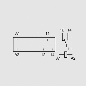 F4341-12S Relay SPDT 10A 12V 580R AgSnO2 43.41.7.012.4000 Circuit Diagram