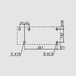 JS12NK Relay SPDT 8A 12V 660R P3,2 Pin Board