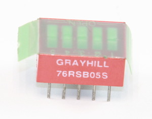76RSB05S DIP Switch 5-Pole