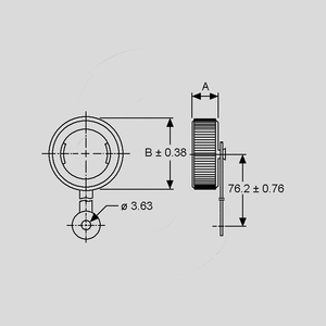 AMP207446-1 Beskyttelseshætte størrelse 23 Dimensions