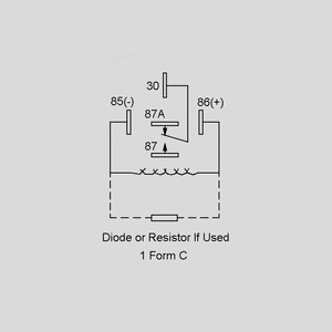 FRC2C-1-DC12V High Current Relay SPDT 50A 12V 80R 1xSkifte Circuit Diagram