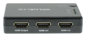 N-VLVSW3404 HDMI Switch 4x HDMI Input - HDMI Output Black