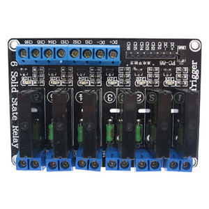 OKY3043-1 5V 6 Channel SSR G3MB-202P Solid State Relay Module 240V 2A Output with Resistive Fuse