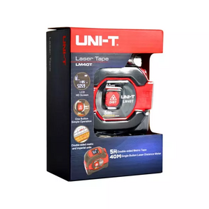 LM40T UNI-T Målebånd og Laserafstandsmåler, 2-i-1, LCD-display