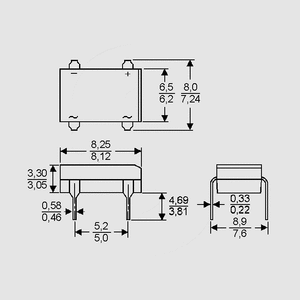 DF06M Bridge Rect. 1A 420V(RMS) DF_M