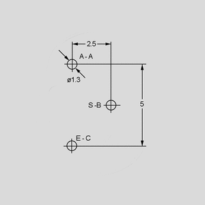 CA9MHK001 Trimmer Side Adjust P5/2,5 1K 6-Edge Pin Board and Terminal