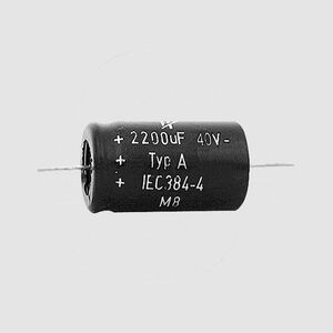 CAX02200/40 El-Capacitor 2200uF/40V 18x30mm Bulk CAX_/40