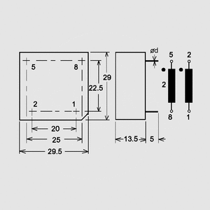 SDF250A3,15 Choke 250uH 3,15A Fig. 3