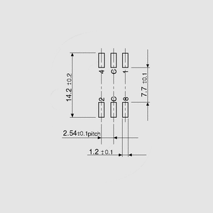 ERD116RMZ-SMD SMD Rotary Switch 16-Pole Hex Real ERD116RMZ-SMD