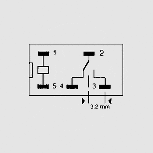 G6RN1-12 1 x skifte relæ 12VDC 8A 655R P3,2 Circuit Diagram