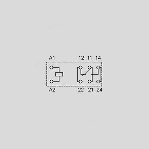 F4061-AC230A Relay SPDT 16A 230VAC 28K 40.61.8.230.4000 Circuit Diagram