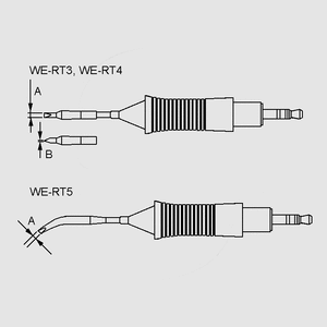 WE-RT7 Knife Tip 45&deg; 2,8mm WE-RT3, WE-RT4, WE-RT5