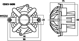 CDX1-1430 Horn driver Drawing 1024