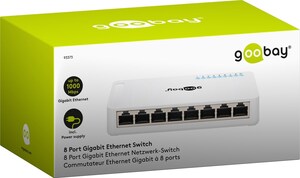 W93373 8 Port Gigabit Ethernet Switch with 8 RJ45 ports 10/100/1000Mbps Auto-Negotiation