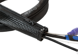KAB0048 Kabelbeskytter, fleksibel, lynlås, 50x35x1000 mm