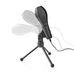N-MICTU100BK Mikrofon | Til brug med: Desktop / Notebook | Kabel | 1x USB