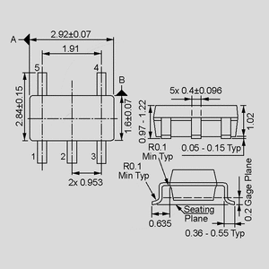 LF50CV LDO U-Reg +5V 1A TO220 SOT23-5