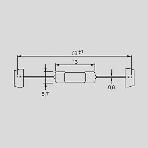 RDG4E000,1 Resistor 4W 5% 0,1R Taped Dimensions