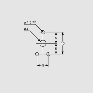 PT10VK100 Trimmer Top Adjust P5/10 100K Pin Board