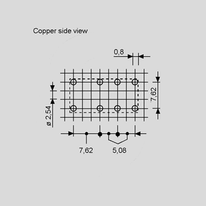 F3022-12 Relay DPDT 1,25A 12V 720R 30.22.7.012.0010 Solder Diagram