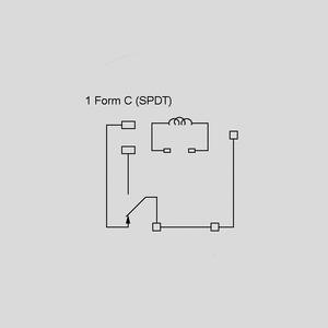 FRA2C-S2-DC12V High Current Relay SPDT 30A 12V 90R Circuit Diagram