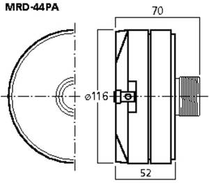 MRD-44PA Horn driver Drawing 400