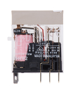 G2R-2-SNI 24AC(S) Industrirelæer 24 VAC 253 Ω 0.9 VA MED LED/Testknap