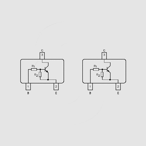 BCR133W NPN Dig. 50V 0,1A 0,25W SOT323 Circuit Diagrams