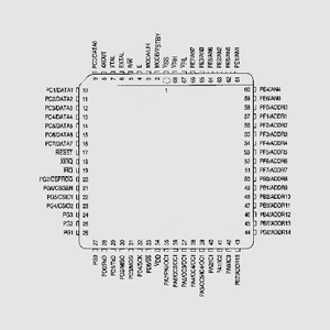 MC68HC11E1CFN3 ROMless 512B-RAM 3MHz PLCC52 PLCC68