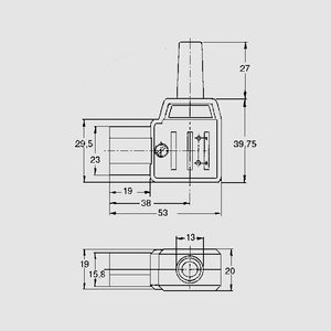 GST790 IEC Strømstik C13, vinkel, hun GST790