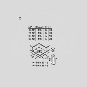 NP0,8-12 Lead-Acid Rech. Battery 12V/0,8Ah Dimensions Terminals